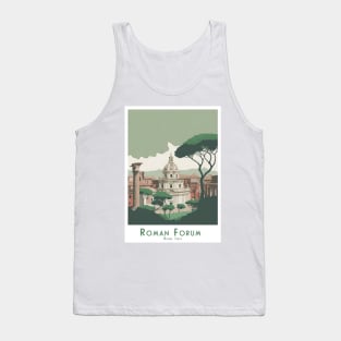 Elegant Roman Forum Forum Romanum - Travel Poster Rom, Italy Tank Top